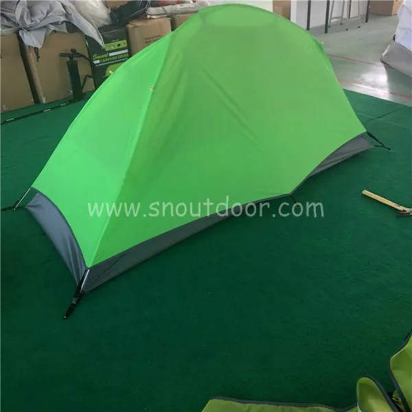 1 Person Tent ZP015L Green Color Backpacking Lightweight Tents photo-2