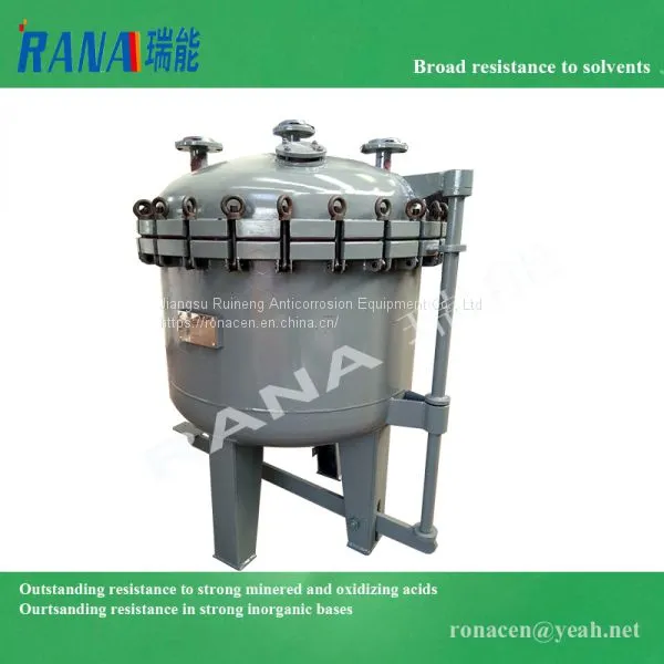 Factory Wholesales New Durable 5 Cubic Steel Lining PTFE/ PFA/ ETFE Anticorrosive Equipment With Long Service Life 15-20 Years Industrial Chemical Storage Tank Movable Portable Container and Pressure Vessel