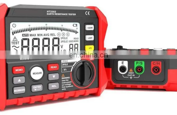 2 Pole and 3 Pole Mode Digital Display Earth Resistance Tester photo-2