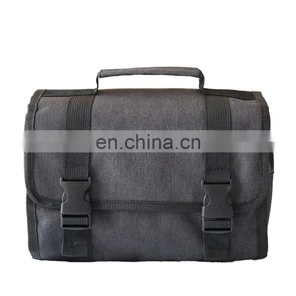 Fashion Men Folding Roll Toiletry Bag Hanging Storage Organizer Washing Travel Bag With Hook photo-6