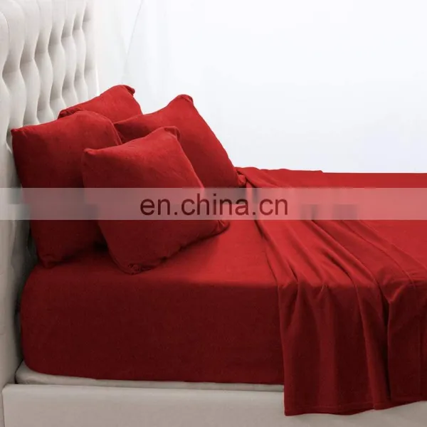 Wholesale Bulk Packing Hotel Fitted Bed Sheets Teddy Fleece Fitted Sheet photo-2