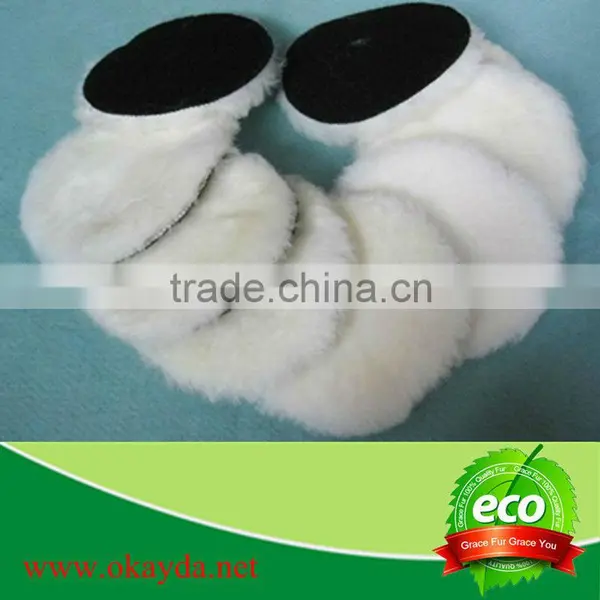 Sheepskin Car Velcro Polishing Pad
