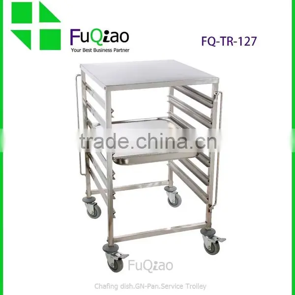 Factory Price High Quality Metal Hotel Room Service Trolleys , Cleaning Service Trolley , Rack Trolley photo-2