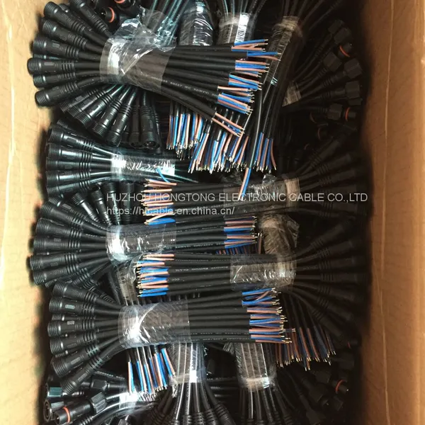 2pin 4pin Black Pigtail Plastics Waterproof IP65 IP67 IP68 LED Connector Male Female Plug With Screw And Nut photo-5