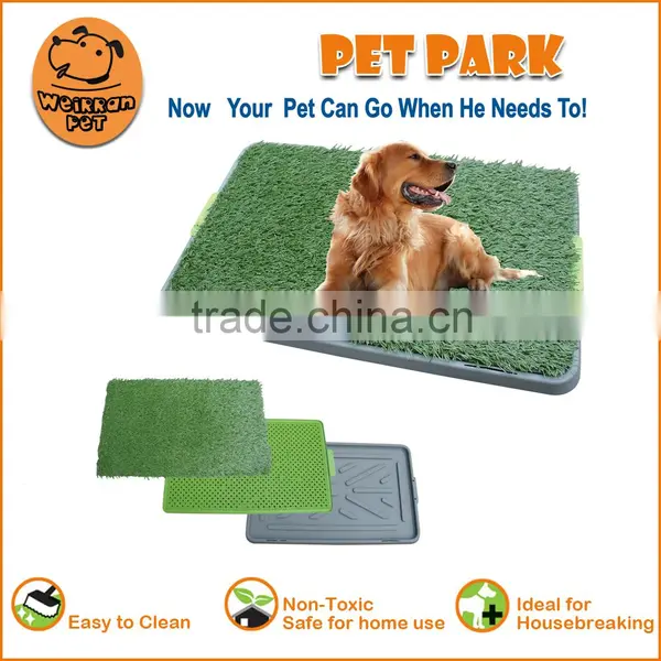 (1008) 3-pieces Plastic Grass Pet Mat as Seen on TV Pet Potty Patch photo-2