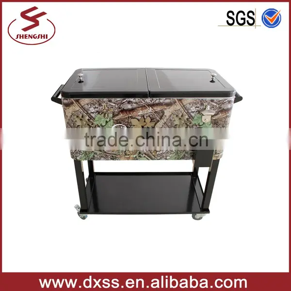 73lt Party time wine cooler in wheeled with opener