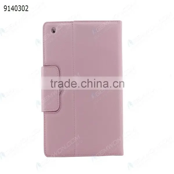 Bluetooth Keyboard for IPad2/3/4,pink Removable Plastic Keyboard With Synthetic Leather Case photo-2
