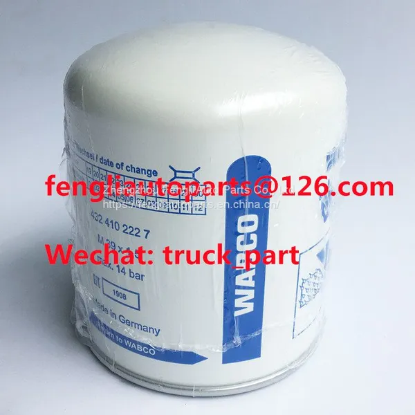 WABCO 4324102227 Original Bus Brake Parts White Air Dryer Cartridge photo-2