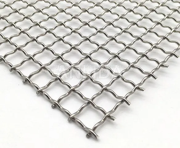 Crimped Wire Mesh Iron Crimped Mesh Stainless Steel Crimped Mesh Black Iron Crimped Mesh