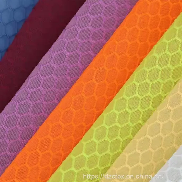 Light Weight 3D Jacquard Transparent Mesh Fabrics for Curtains Clothing Decoration With Width of 220CM photo-2