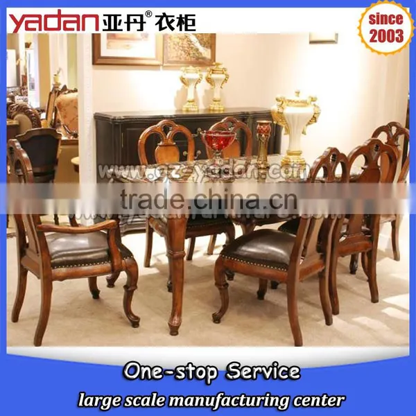 Solid Wood 6 and 8 Seater Luxury Modern Dining Table and Chairs Set