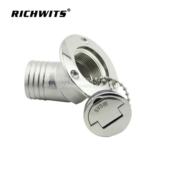 Stainless Steel 316/304 45 Degree Deck Filler With Clamshell photo-2