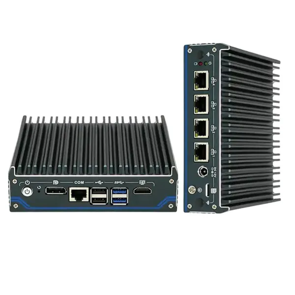 Partaker Fanless Soft Router Intel J6412 Mini PC Micro Firewall 4 x Intel I225-V 2.5G LAN HDMI DP OPNsense Firewall Appliance photo-5