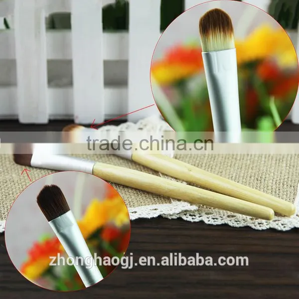 Bamboo Makeup Brushes 5pcs With Synthetic Hair Makeup Brush Set photo-3