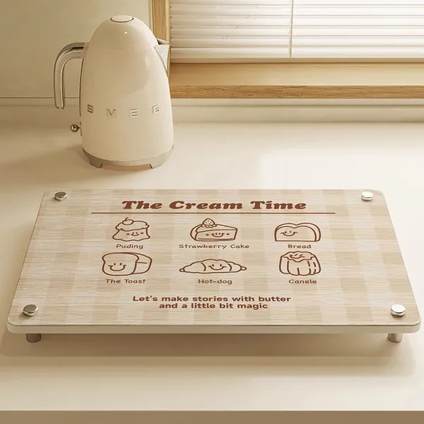 Sheenyoo Absorbent and Quick Drying Custom Printing Diatomite Stone Drying Mat for Kitchen Counter photo-2