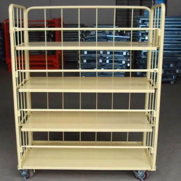 500kg Capacity Nestable Roll Cage Trolley With Castors for Logistics Storage photo-3