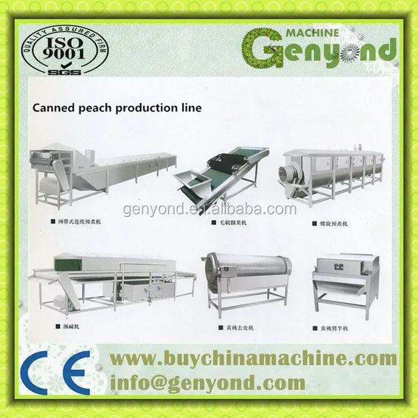 Complete Peach in Syrup Processing Plant / Peach Halves Canning Machine photo-5