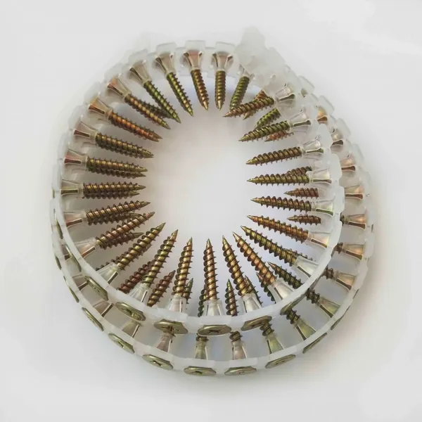 Free Samples Available - Magazine Screws With Plastic Strip Fine Thread Black Phosphate 25-40mm for Drywall, Factory Wholesale Price photo-3