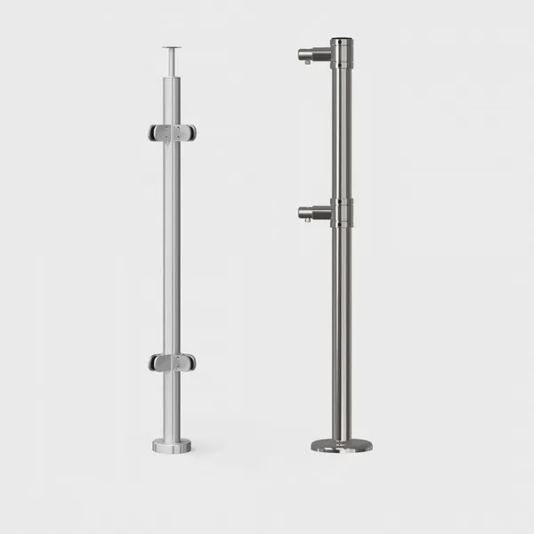 Stainless Steel Railing Post for Tempered Glass Panels