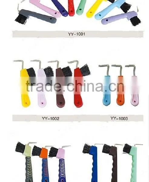 Plastic Horse Hoof Pick/Cleaning Brush photo-3