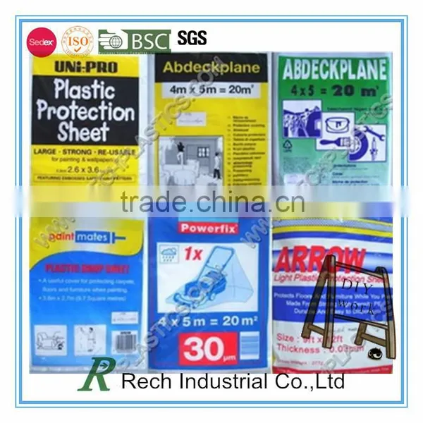 Waterproof Plastics Dust Poly Cover Sheet photo-3