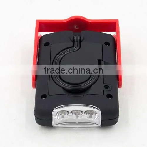 Powerful Rotating Magnetic 3LED + 3W COB Work Light With Hook photo-4