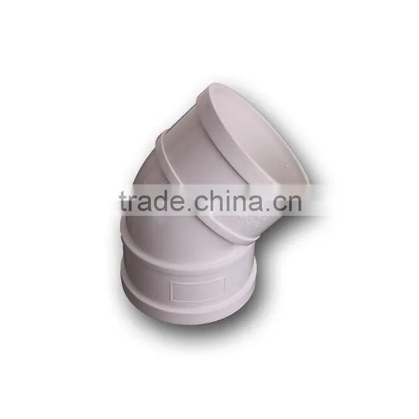 High Quality PVC Plasitic Pipe Fittings 45 Degree Elbow photo-2