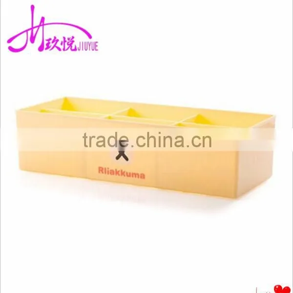 6 Grids Plastic Storage Box Underwear/sock/jewelry Storage Box