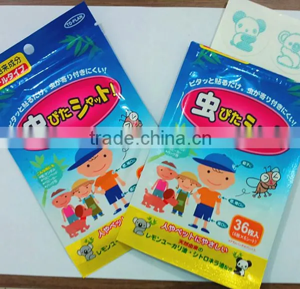 6pcs Nature Plant Essential Non-woven Mosquito Repellent Sticker