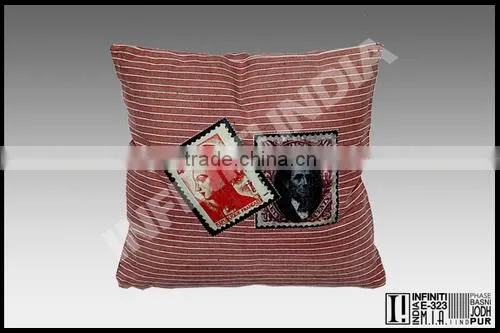 VINTAGE PLAIN CUSHION, PATCHWORK CUSHION