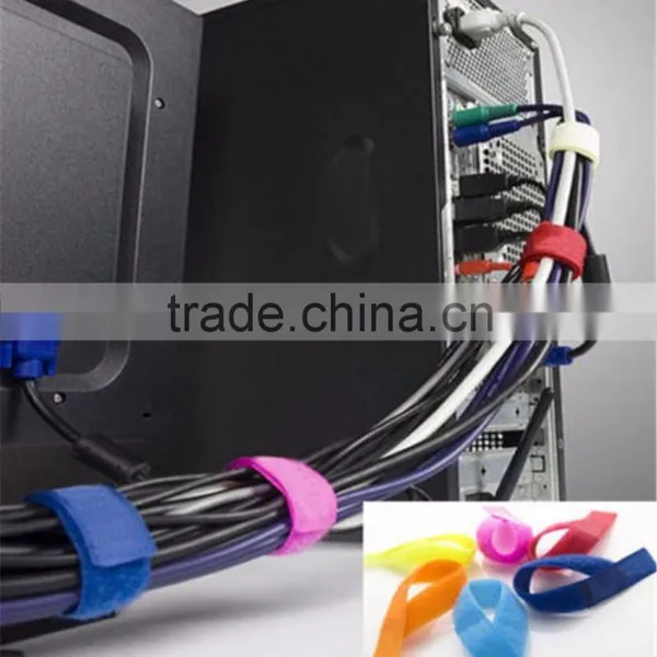 Wire Cable Marker Straps MultiPurpose Ties Hook Loop Computer Management photo-4