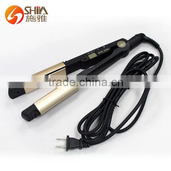 Buy Multi-function Titanium Flat Iron Newest Design 2 in 1 Hair Straightener/curling Iron in China Market SY-862 Quality Choice photo-3