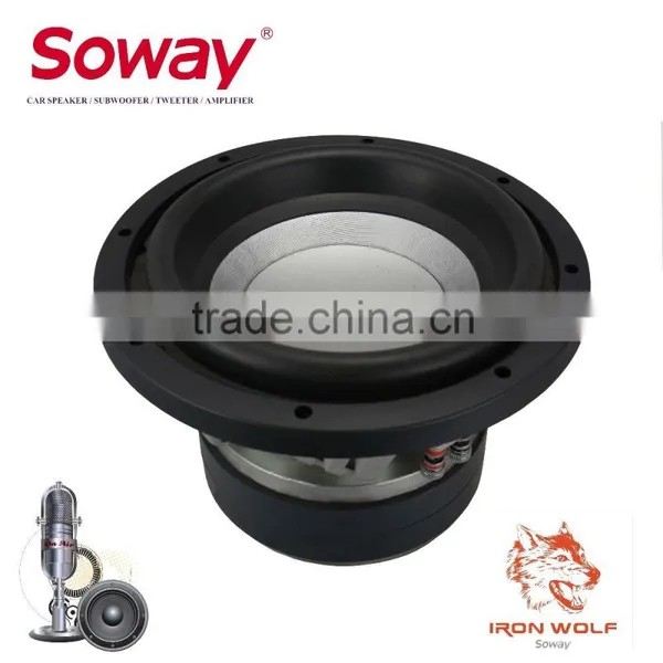 SW10-88 4ohm 10inch 3000W Powerful Car Subwoofer, 3.5" V/c Silver Paper Cone Woofer