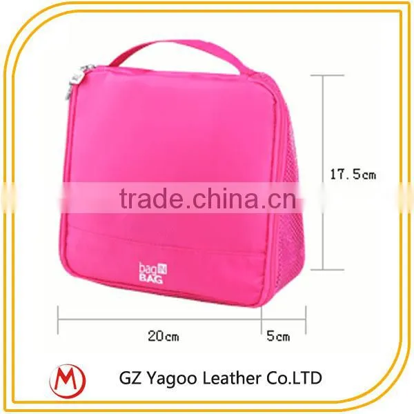 2015 Lady Stylish Travel Square Cheap Cosmetic Bag With Hook photo-5