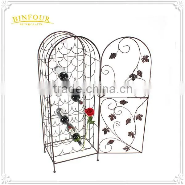 Wholesale Corner Liquor Metal Wine Cabinet Wine Display Racks photo-5