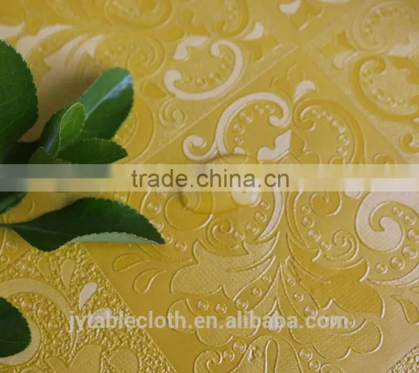 Hot Embossed and Printed Compound Non-woven Fabric PVC Tablecloth photo-5