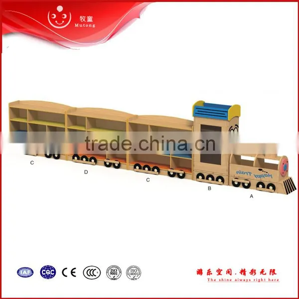 Kindergarten Wooden Kids Toys Wall Unit Furniture photo-2