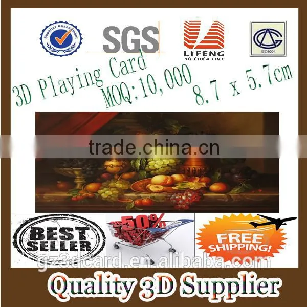 Guangzhou Lifeng Large Sized Educational Royal Brand Tin Box Joker Crown 3d Printing Playing Card