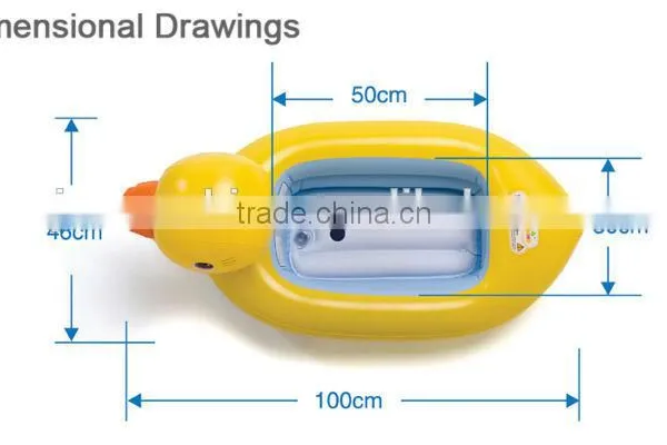 Novelly Design Inflatable Animal Shape Pvc Baby Boat for Kids photo-2