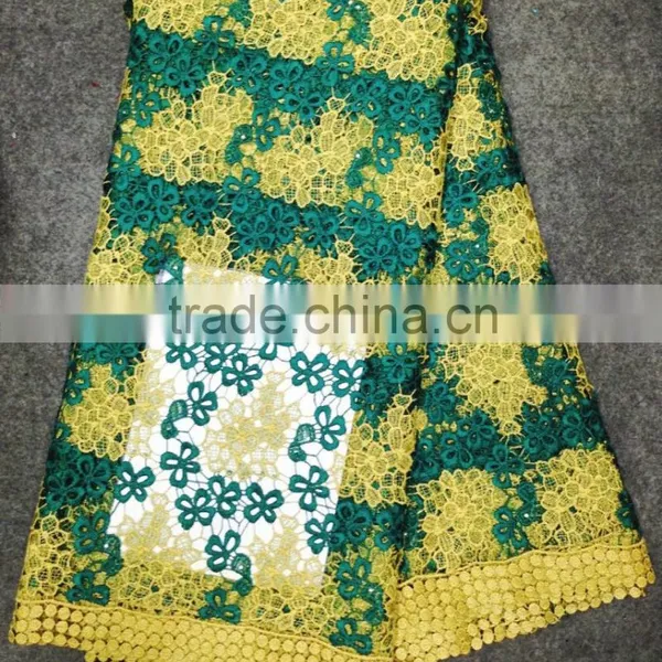 New Design Spain Lace Fabric Embroidery African Lace Fabric Chemical Cord Lace Fabric photo-3