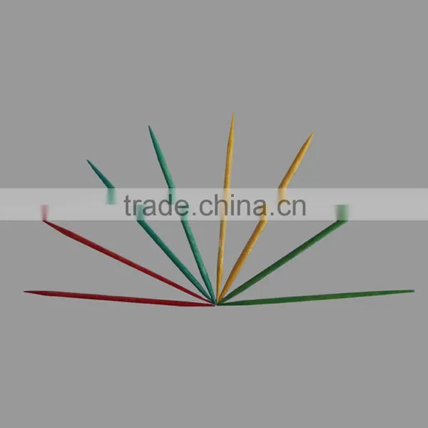 250pcs Natural Colored Wooden Toothpicks photo-3