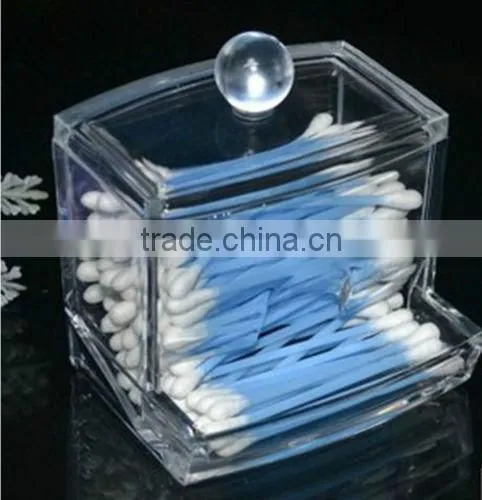 Acrylic Cotton Swab Stick Box