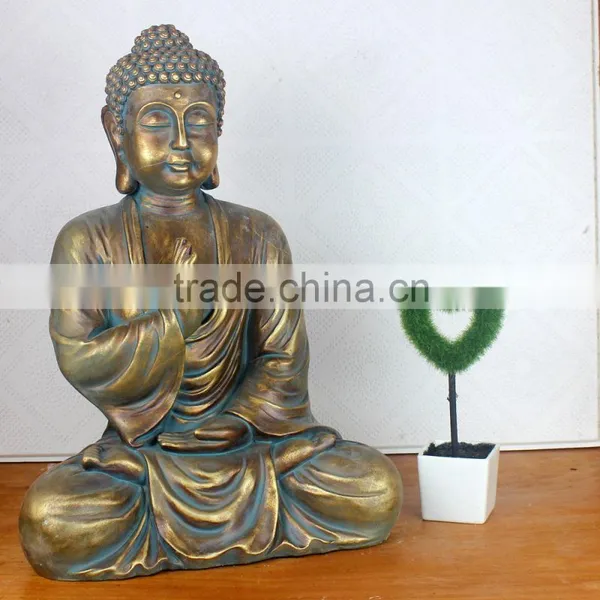 Home Indoor Tabletop Decorative Meditating Bronze Gautam Buddha Statue photo-4