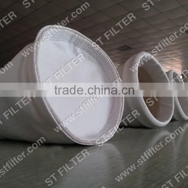 Twill Weave Fiberglass Filter Bag for Titan White,Dia130*4010mm photo-4
