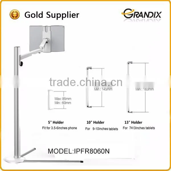 New Arrival Aluminum Movable Floor Standing Tablet Stand photo-3