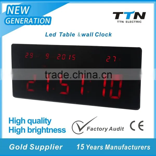 Hot Sale 1.8 Inch Led Clock With Temperature and Week Display photo-3