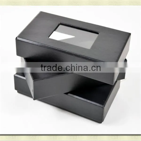 Cardboard Bow Ties Box With Pvc Window
