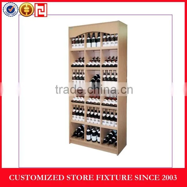 Modern Concept Design Wood Wine Display Racks