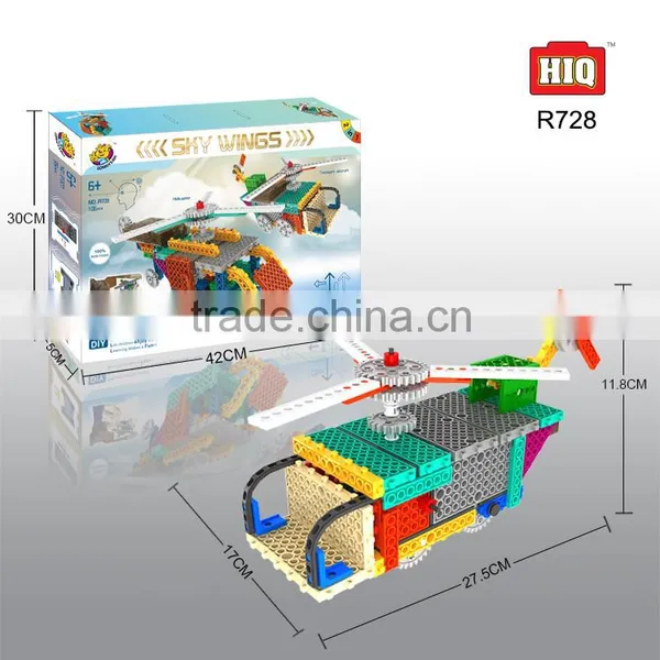 4 Channel Diy Plastic RC Building Blocks Toys for Kids