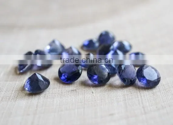 Wholesale Price AAA Quality Loose Gemstones Blue Corundum Loose Round Cut Gemstone photo-2